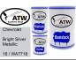 Preview: Chevrolet, Bright Silver Metallic, 16 / WA7718: 500ml Lackdose + 500ml Klarlack + 250ml Härter - Set, von ATW Autoteile West.
